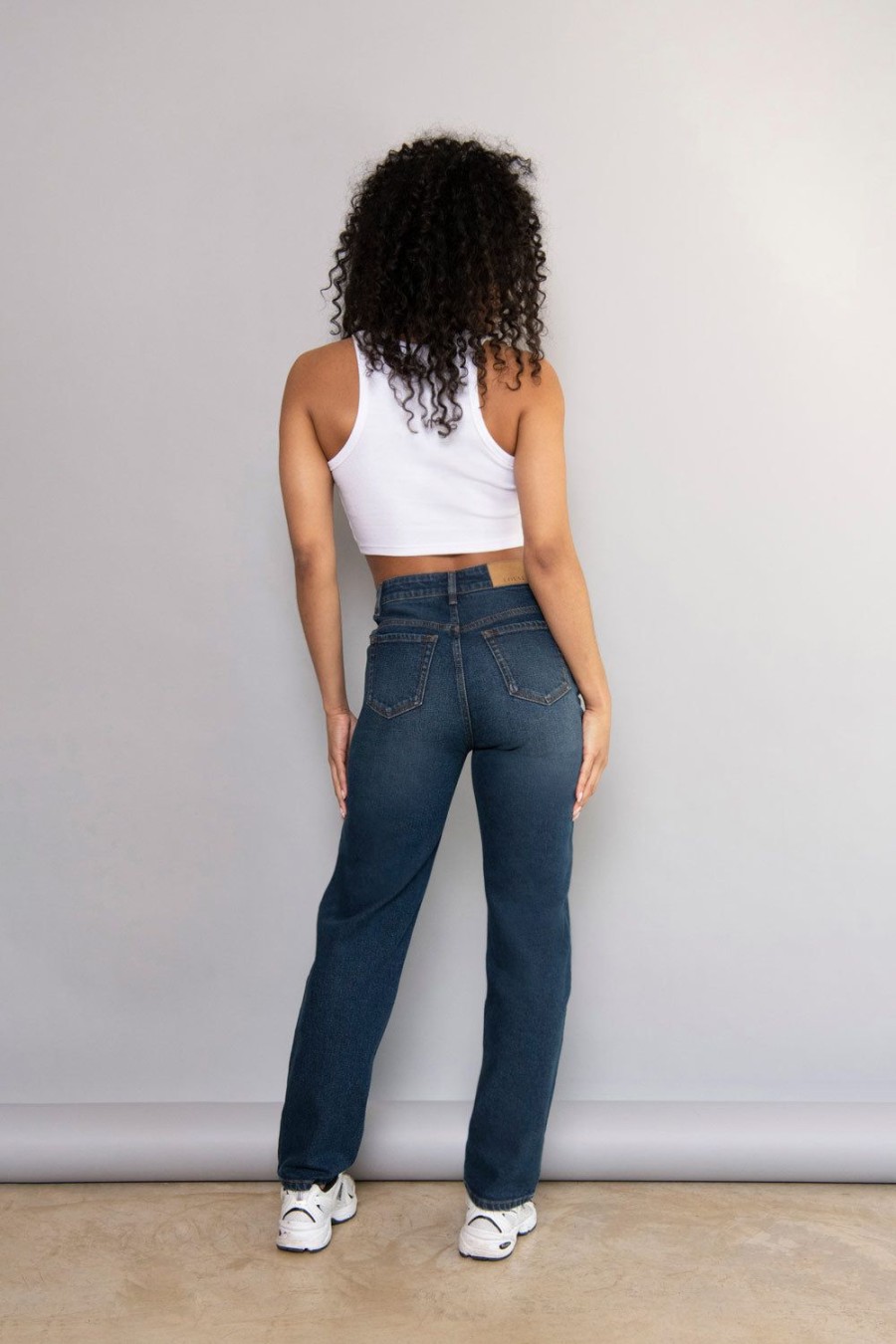 Women Lovall Straight Jeans | Straight Jeans Dark Blue