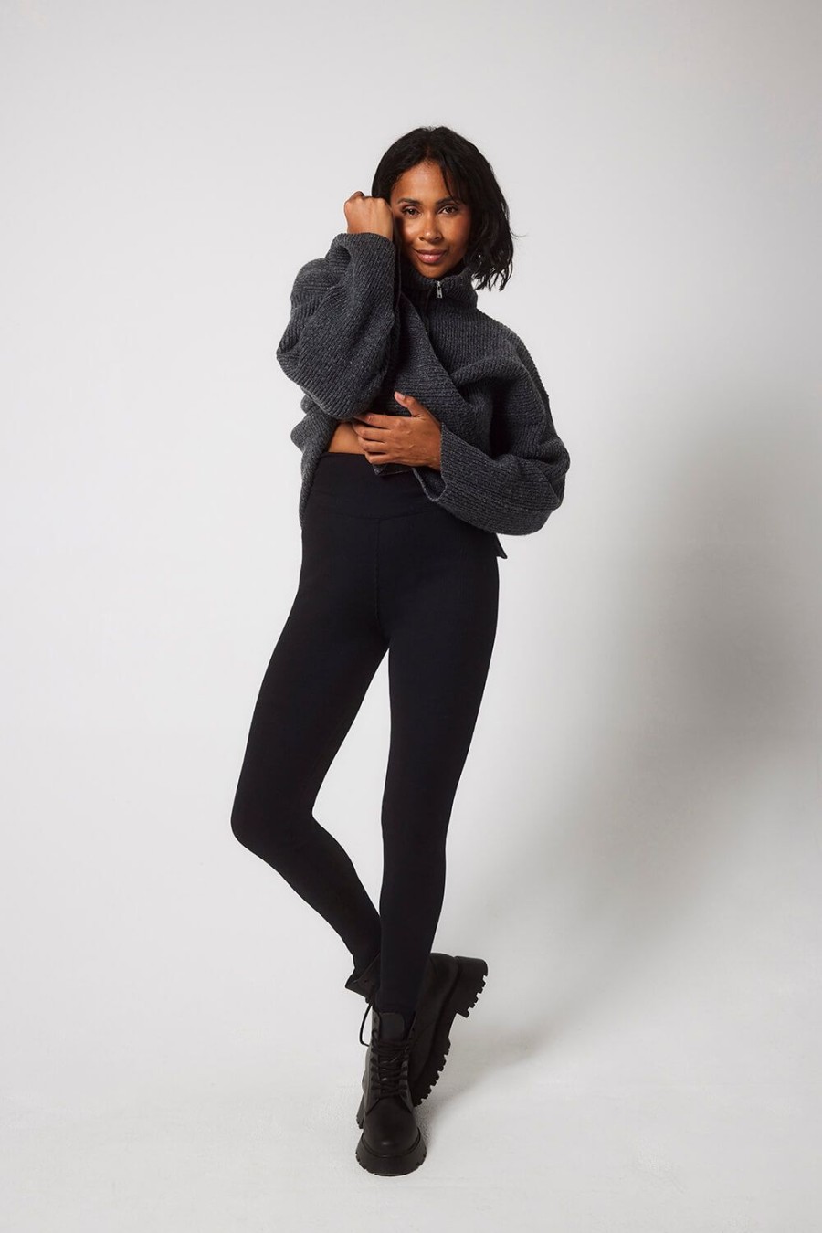 Women Lovall Winter | Fleece Lined | Extreme Fleece Lined Leggings Black