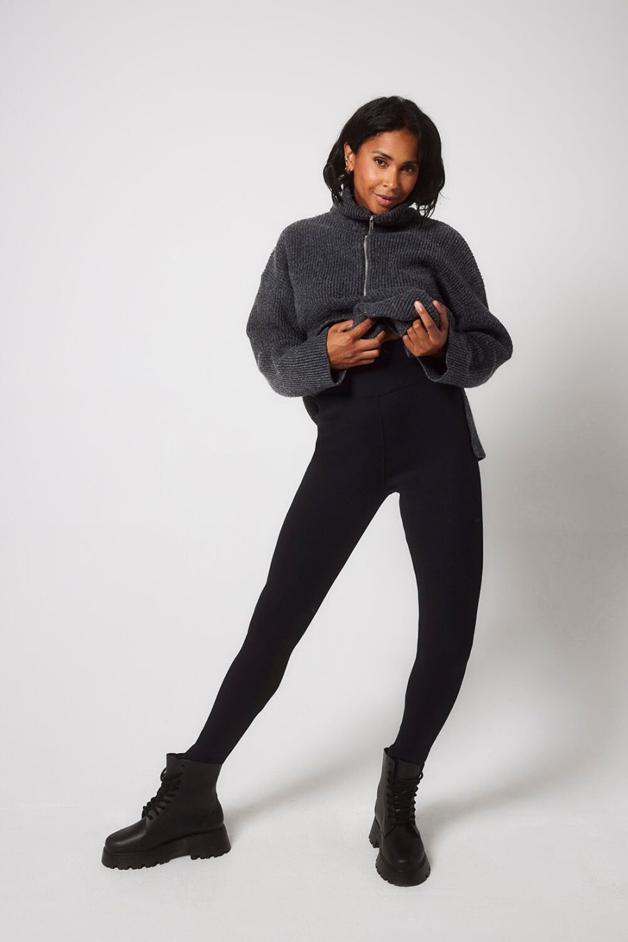 Women Lovall Winter | Fleece Lined | Extreme Fleece Lined Leggings Black