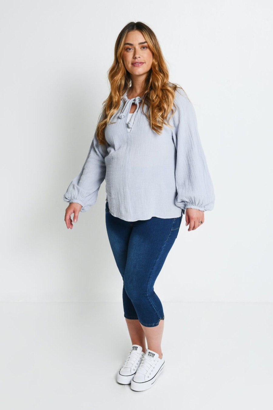 Maternity Lovall Leggings | Maternity Cropped Jeggings Dark Blue