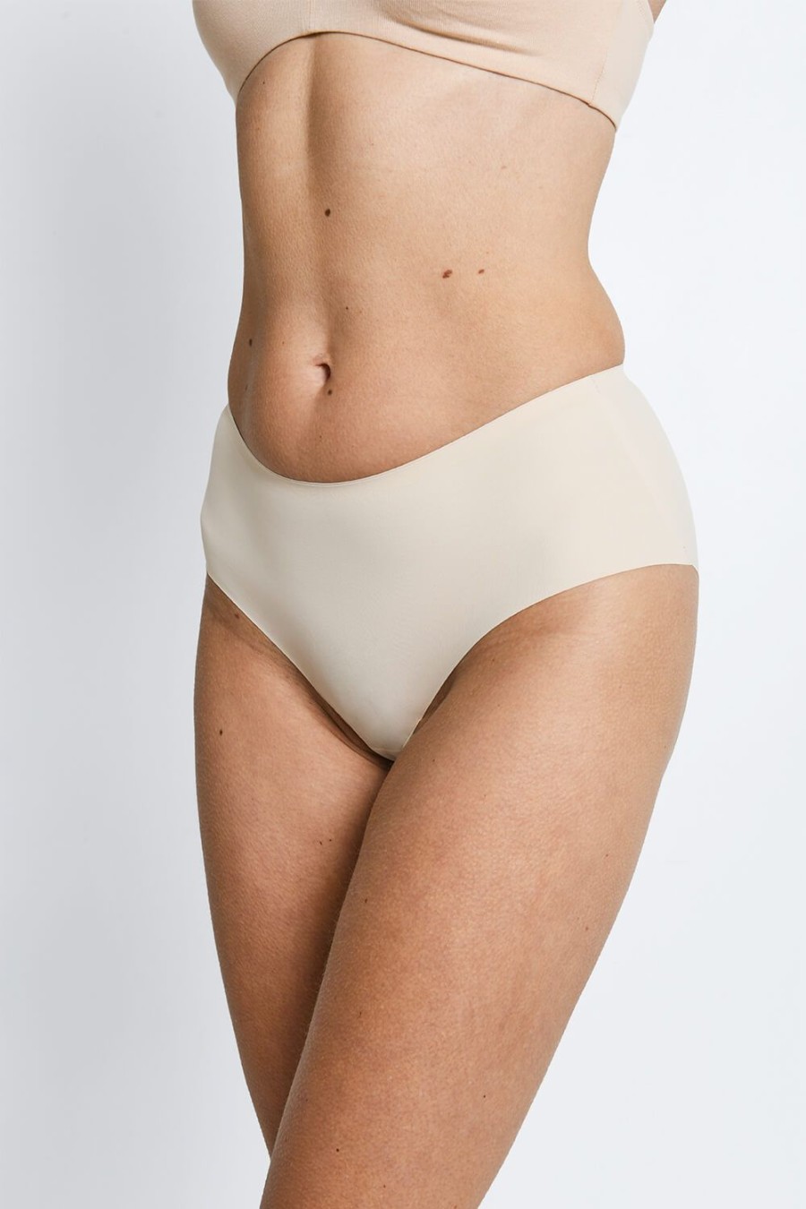 Women Lovall Underwear | Seamless Midi Knickers 3 Pack Beige