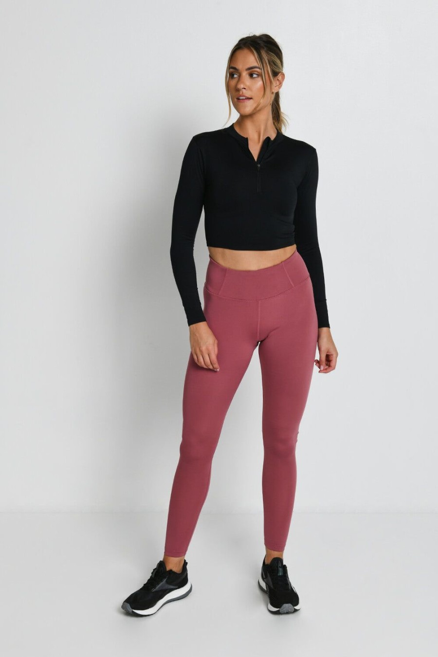 Women Lovall Sports | Focus High Waisted Sports Leggings Dusty Pink